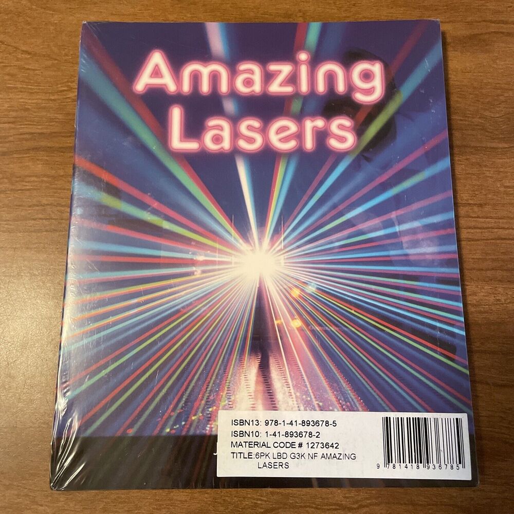 Sealed 6 Pack Amazing Lasers Paperback Booklets Literacy by Design Rigby Kids